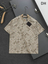 LV Short Round Collar T-shirt S-XL (1)