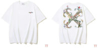 OFF-WHITE short round collar T-shirt S-XL (242)