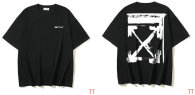 OFF-WHITE short round collar T-shirt S-XL (271)