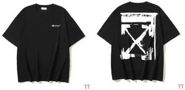 OFF-WHITE short round collar T-shirt S-XL (271)