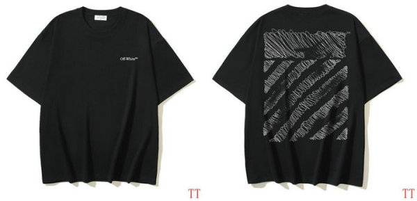 OFF-WHITE short round collar T-shirt S-XL (261)