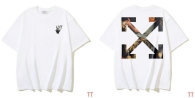 OFF-WHITE short round collar T-shirt S-XL (291)
