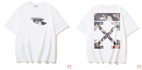 OFF-WHITE short round collar T-shirt S-XL (280)