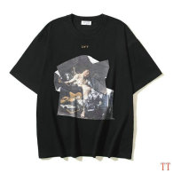 OFF-WHITE short round collar T-shirt S-XL (251)