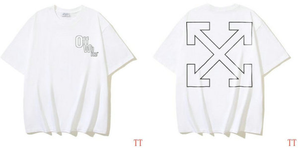 OFF-WHITE short round collar T-shirt S-XL (272)