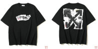OFF-WHITE short round collar T-shirt S-XL (285)