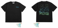 OFF-WHITE short round collar T-shirt XS-XL (4)
