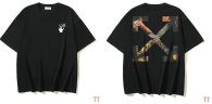 OFF-WHITE short round collar T-shirt S-XL (292)