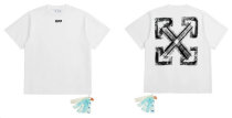 OFF-WHITE short round collar T-shirt S-XXXL (16) OFF-WHITE short round collar T-shirt S-XXXL (16)