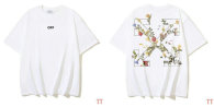 OFF-WHITE short round collar T-shirt S-XL (264)