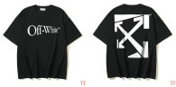 OFF-WHITE short round collar T-shirt S-XL (253)