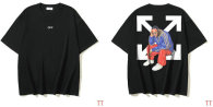 OFF-WHITE short round collar T-shirt S-XL (257)