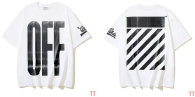 OFF-WHITE short round collar T-shirt S-XL (262)