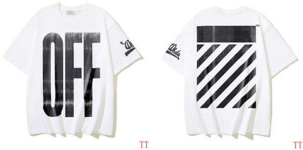 OFF-WHITE short round collar T-shirt S-XL (262)