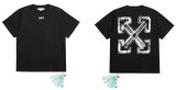 OFF-WHITE short round collar T-shirt S-XXXL (15)