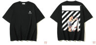 OFF-WHITE short round collar T-shirt S-XL (267)