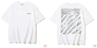 OFF-WHITE short round collar T-shirt S-XL (260)