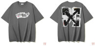 OFF-WHITE short round collar T-shirt S-XL (284)