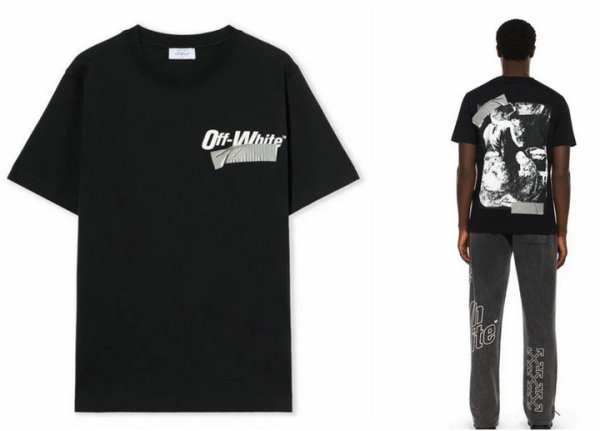 OFF-WHITE short round collar T-shirt S-XL (293)