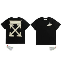 OFF-WHITE short round collar T-shirt S-XXXL (23) OFF-WHITE short round collar T-shirt S-XXXL (23)