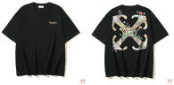OFF-WHITE short round collar T-shirt S-XL (243)