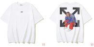 OFF-WHITE short round collar T-shirt S-XL (256)
