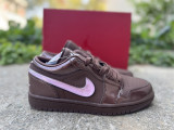 Authentic Air Jordan 1 Low OG Chocolate/Pink Foam