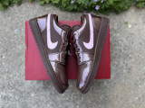 Authentic Air Jordan 1 Low OG Chocolate/Pink Foam