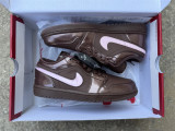 Authentic Air Jordan 1 Low OG Chocolate/Pink Foam