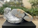 Authentic PSG x Air Jordan 6 “Metallic Silver”