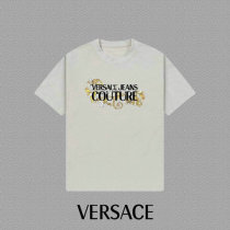 Versace short round collar T-shirt (18)