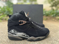 Authentic Air Jordan 8 Retro Chrome Black