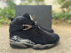 Authentic Air Jordan 8 Retro Chrome Black