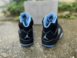 Authentic Air Jordan 5 Black/University Blue