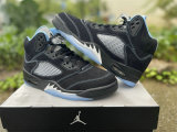 Authentic Air Jordan 5 Black/University Blue
