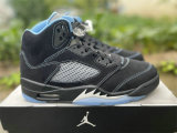 Authentic Air Jordan 5 Black/University Blue