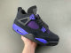 Authentic Air Jordan 4 WMNS Black/Purple