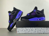 Authentic Air Jordan 4 WMNS Black/Purple