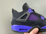 Authentic Air Jordan 4 WMNS Black/Purple