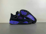 Authentic Air Jordan 4 WMNS Black/Purple