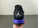 Authentic Air Jordan 4 WMNS Black/Purple