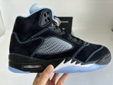 Authentic Air Jordan 5 Black/University Blue