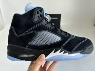 Authentic Air Jordan 5 Black/University Blue