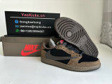 Authentic Travis Scott x Air Jordan 1 Low Brown/Black