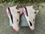 Authentic Air Jordan 4 WMNS Beige/Pink/Gold