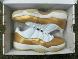 Authentic Air Jordan 11 GS Gold/White