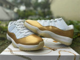 Authentic Air Jordan 11 GS Gold/White