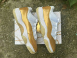 Authentic Air Jordan 11 GS Gold/White