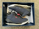 Authentic Levi's x Air Jordan 3 Denim