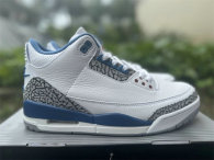 Authentic Air Jordan 3 “White and True Blue”